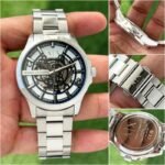 Armani Exchange Hampton AX2416 Silver And Blue Dial