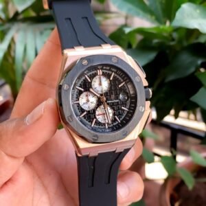 Audemars Piguet Chronograph RG Case Black Bezel