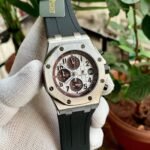 Audemars Piguet Chronograph Silver Bezel Case White Quartz