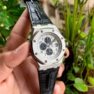 Audemars Piguet Offshore Chronograph Silver Leather