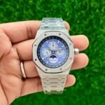 Audemars Piguet Perpetual Calendar Silver Blue Watch