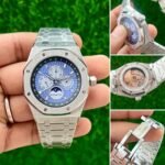 Audemars Piguet Perpetual Calendar Silver Blue Watch