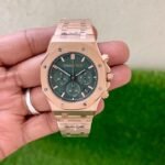 Audemars Piguet Royal Oak Chronograph Rosegold Green Dial