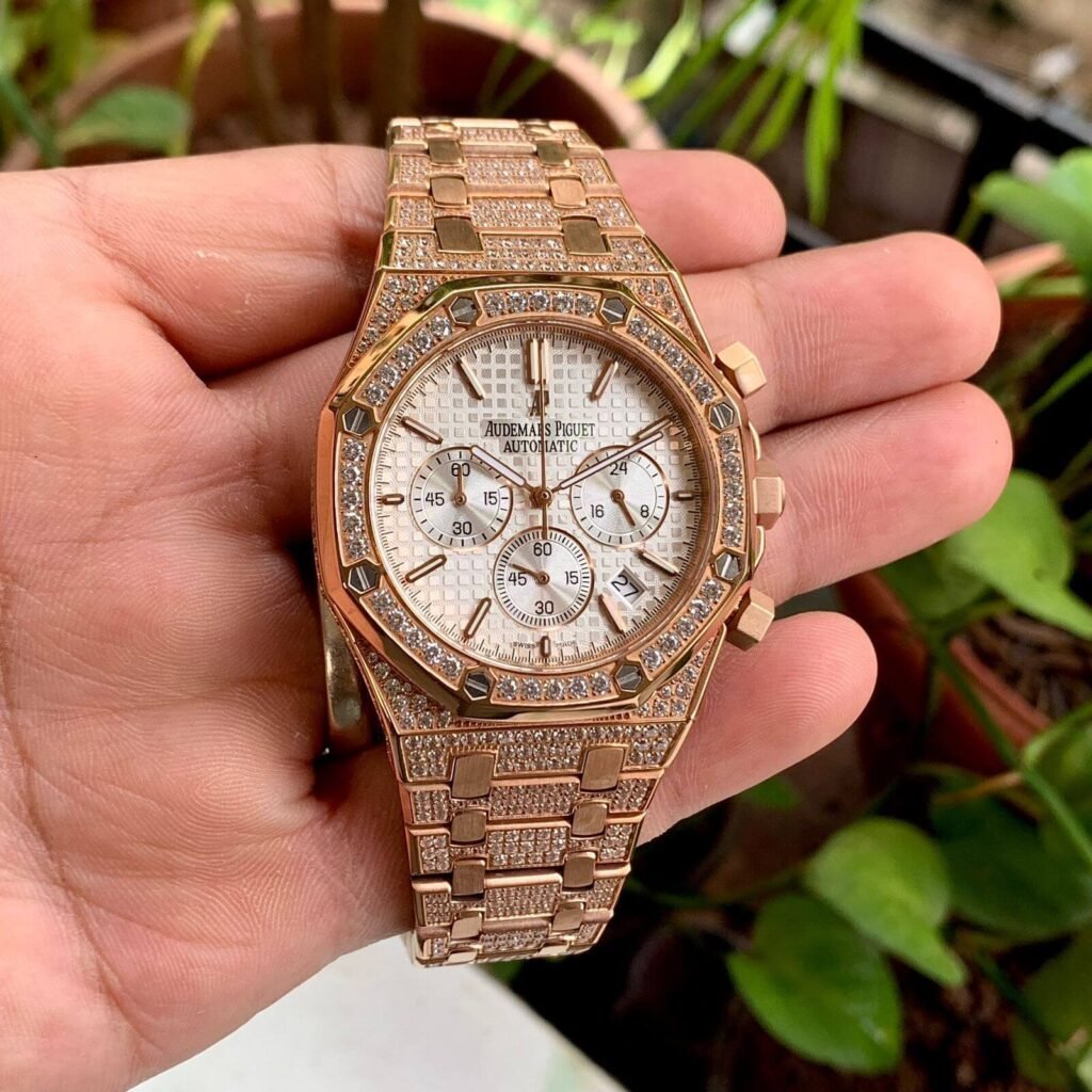 Audemars Piguet Royal Oak Chronograph White Dial Diamond