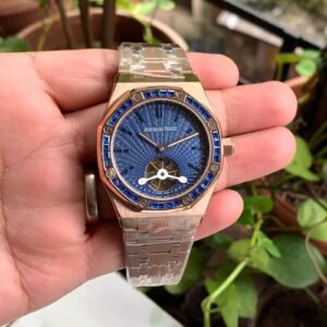 Audemars Piguet Royal Oak Flying Tourbillion Rosegold Blue Diamond Bezel
