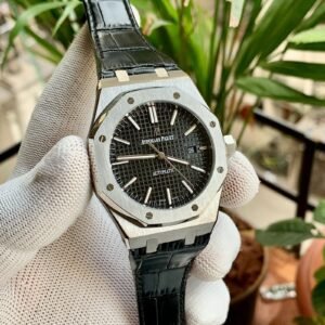 Audemars Piguet Royal Oak Leather Black Dial