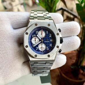 Audemars Piguet Royal Oak Offshore Chronograph Silver Blue Dial