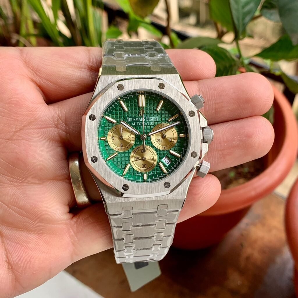 Audemars Piguet Royal Oak Offshore Silver-Green Quartz Watch