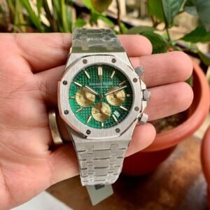 Audemars Piguet Royal Oak Offshore Silver-Green Quartz Watch