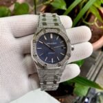 Audemars Piguet Royal Oak Silver Blue Full Diamond