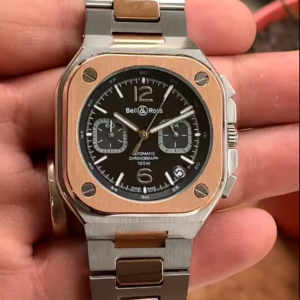 Bell & Ross BR-05 Urban Chronograph Black Silver Two-Tone