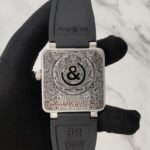 Bell & Ross Burning Skull Grey Broad Square