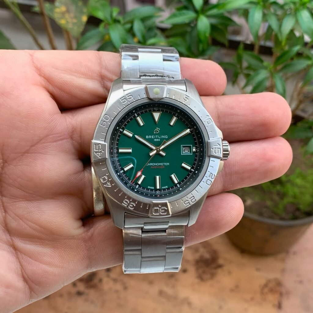Breitling Avenger 42 Silver Green Dial