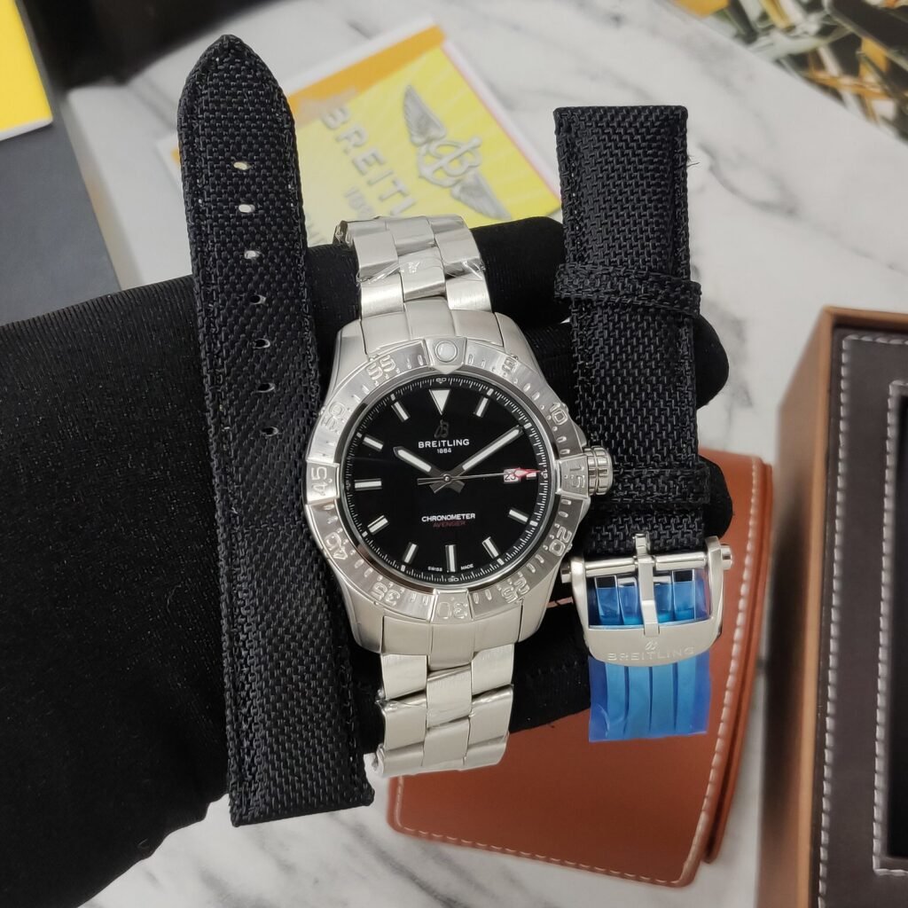 Breitling Avenger Automatic 42mm Silver Black Dial
