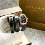 Bvlgari Serpenti Spiga Rose Gold Black Dial