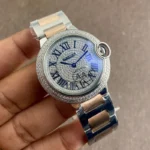 Cartier Ballon Bleu Diamond Dial Semi Eta