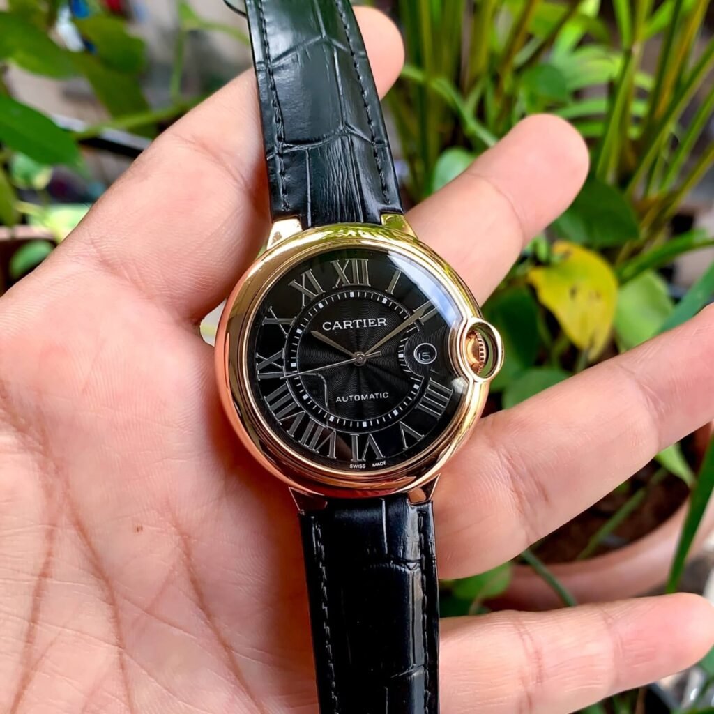 Cartier Ballon Bleu Wgbb0036 Rosegold Black Dial