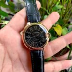 Cartier Ballon Bleu Wgbb0036 Rosegold Black Dial