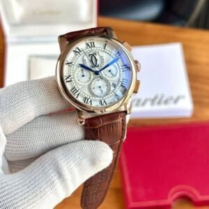 Cartier Baloon Chronograph with Leather Strap