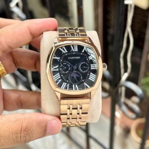 Cartier De Santos Rosegold Black Dial