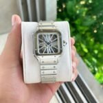 Cartier Santos De Skeleton White Dial