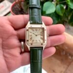Cartier Santos Dumont Laquer Golden Dial