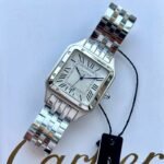 Cartier Santos Dumont Silver White Dial