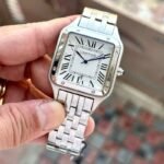 Cartier Santos Dumont Silver White Dial
