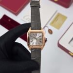 Cartier Santos Dumont Wssa0021 Rose Gold White Dial