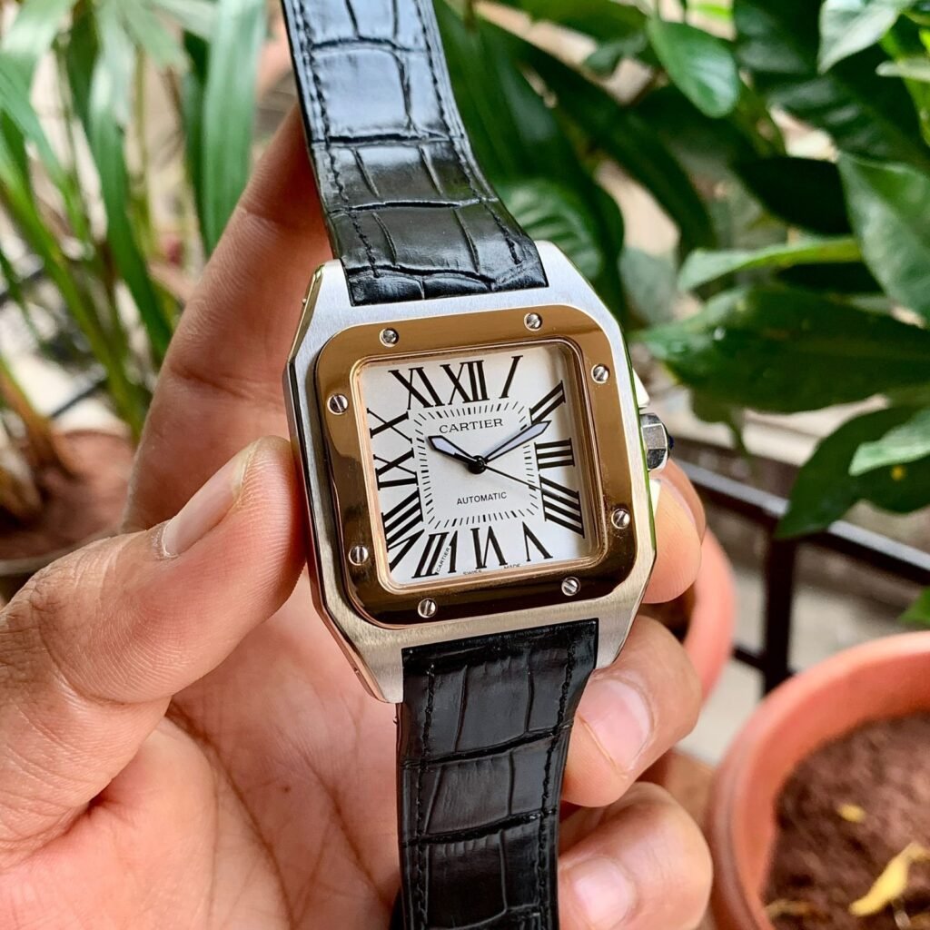 Cartier Santos Xl Automatic Black Rosegold