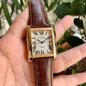 Cartier Tank Anglaise Brown Automatic Watch