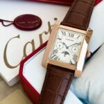 Cartier Tank Chronograph Leather Watch