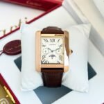 Cartier Tank Chronograph Leather Watch