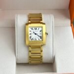 Cartier Tank Francaise Gold White Dial