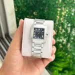 Cartier Tank Francaise Silver Black Dial