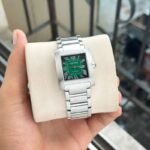 Cartier Tank Francaise Silver Green Dial