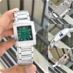 Cartier Tank Francaise Silver Green Dial