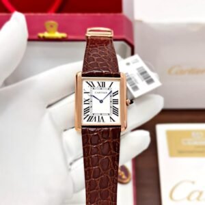 Cartier Tank Louis Rosegold White Dial Watch