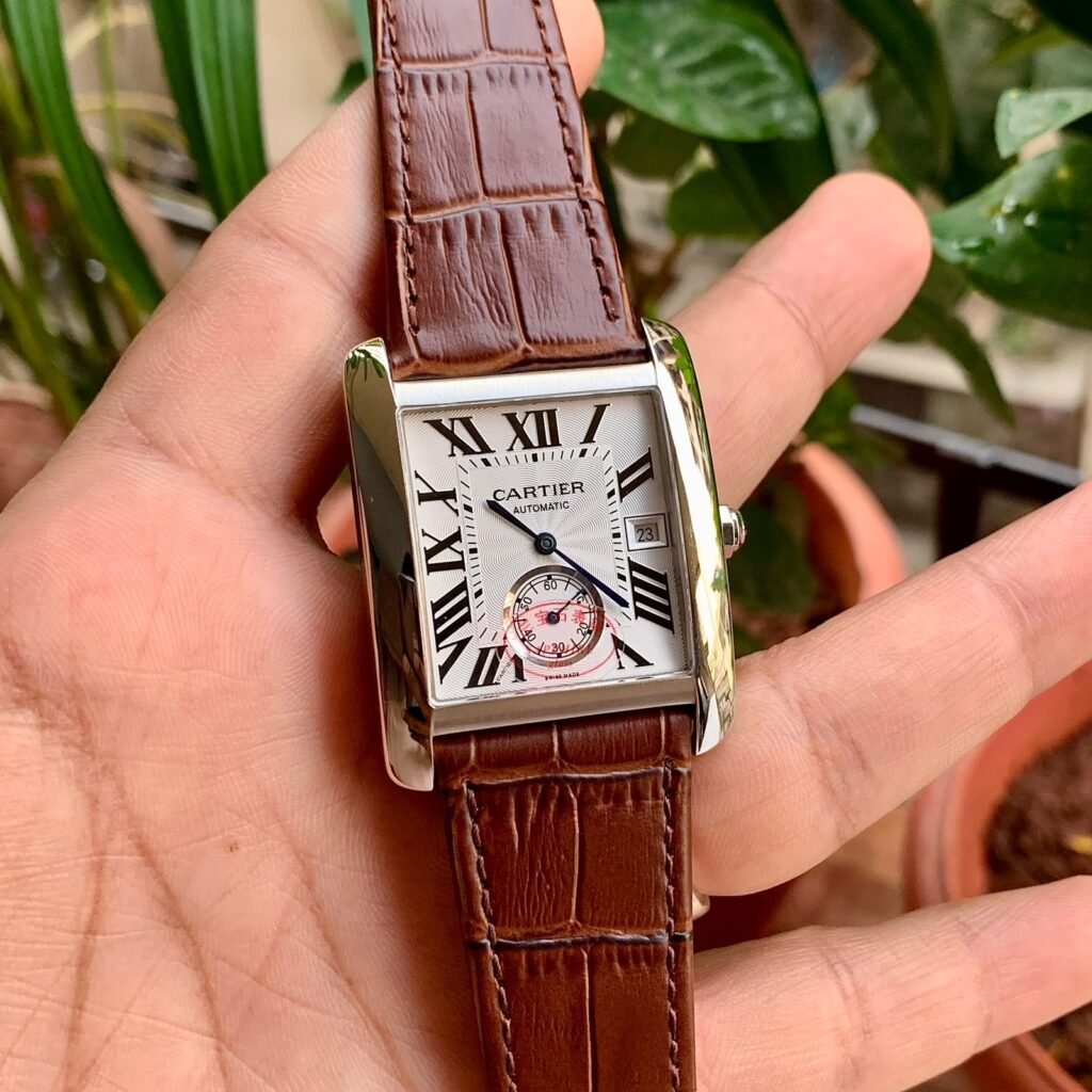 Cartier Tank Mc Collaborateur Silver-Brown