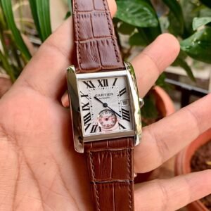 Cartier Tank Mc Collaborateur Silver-Brown