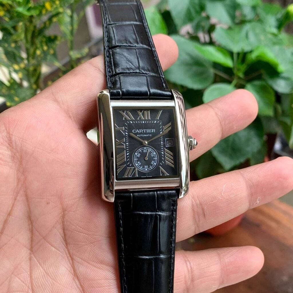 Cartier Tank Mc W5330004 Silver-Black Automatic