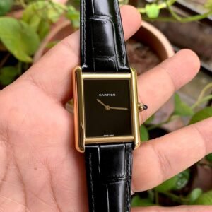 Cartier Tank Must Large Black-Gold Unisex Watch