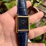 Cartier Tank Must Large Blue-Gold Unisex Watch