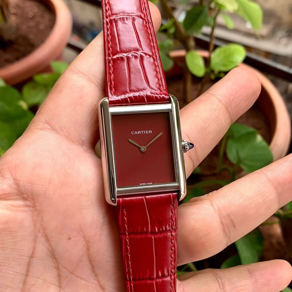 Cartier Tank Must Large Wsta0054 Red Unisex