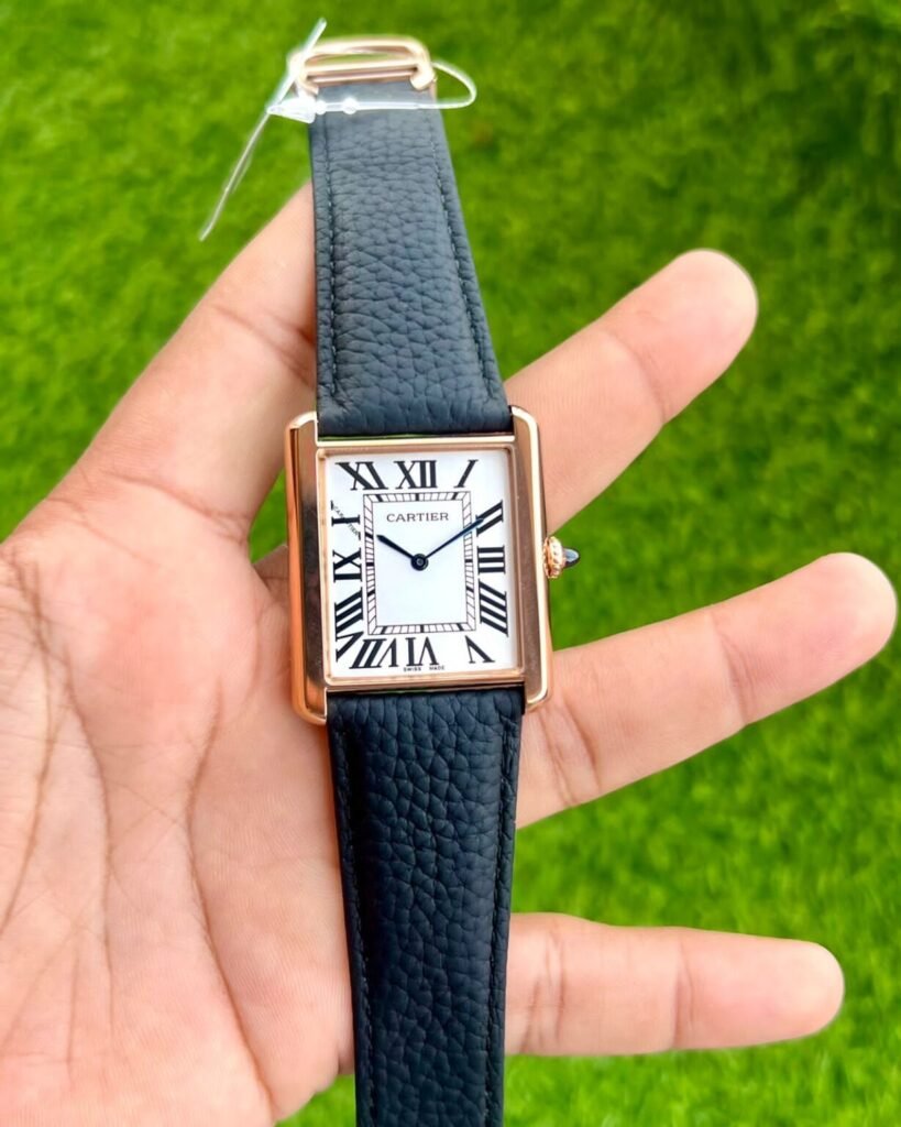 Cartier Tank Roman Rosegold White Dial