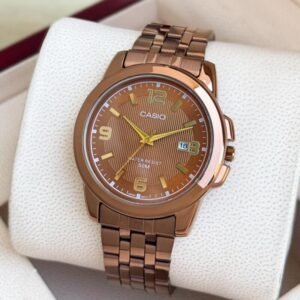 Casio Brown Dial Analog Timepiece