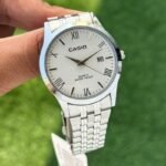 Casio Classic Silver And White Dial Timepiece