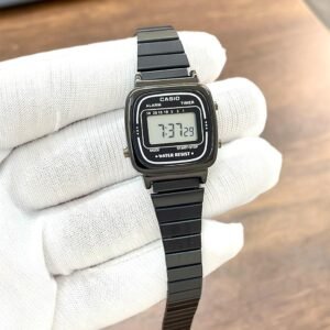 Casio Digital Vintage Black Timepiece