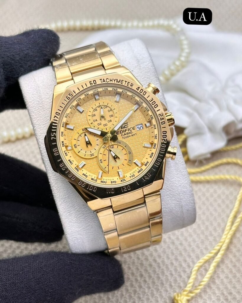 Casio Edifice 4401 Gold Dial
