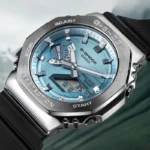 Casio G-Shock G-Steel GM-2100 Silver Blue Analog-Digital Watch
